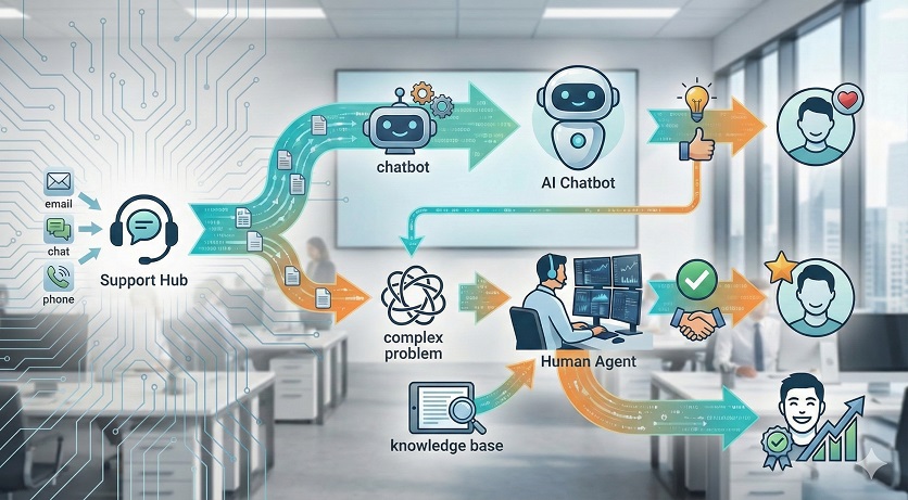 סוכן AI לשירות לקוחות ותמיכה טכנית חכמה